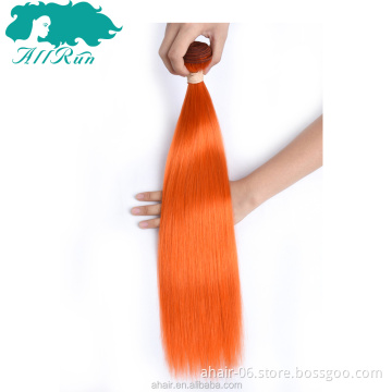 beaudiva orange brazilian hair coloring hot selling 1pc brazilian hair weave bundles 100% human hair shedding free